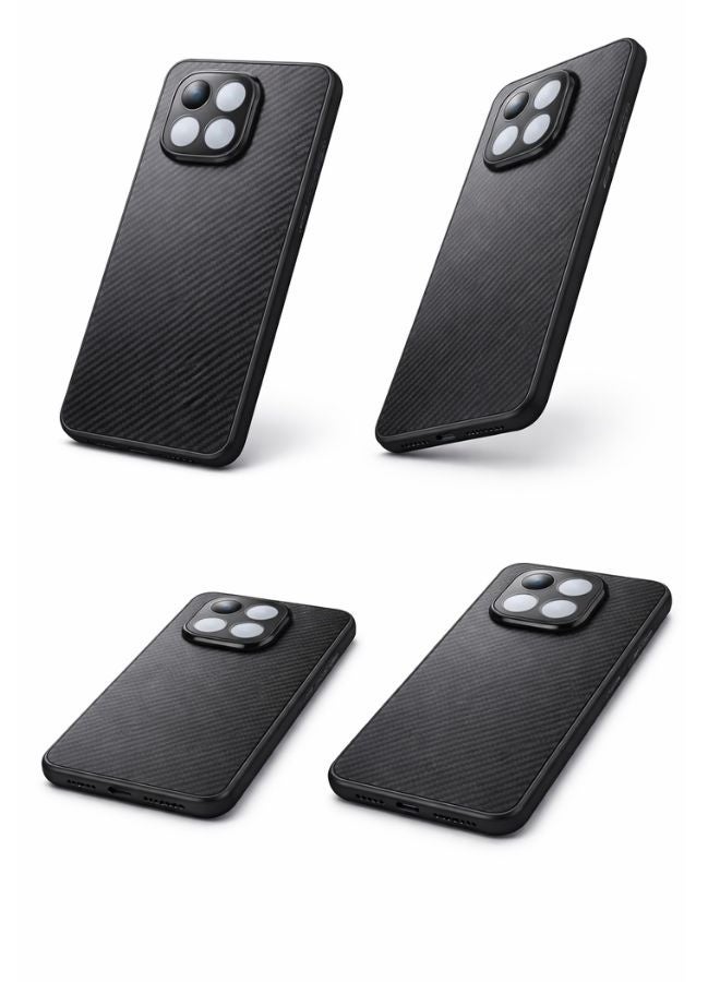 جراب كربون فايبر نحيف لهاتف Redmi Note 15 – حماية قوية مع تصميم أنيق وحماية للكاميرا الوسطية - Image 3